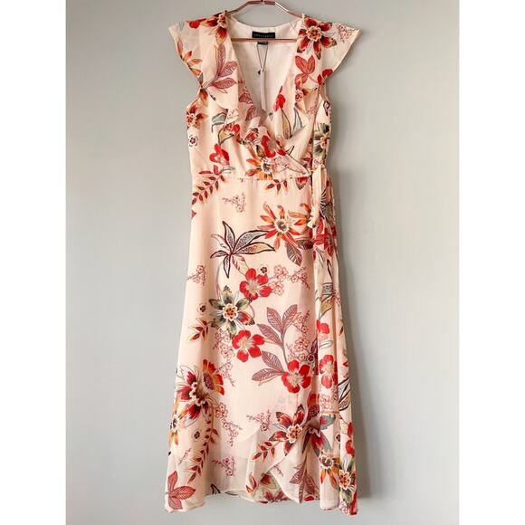Sanctuary Jolynn Floral Midi Dress Size 4 - Picture 3 of 7